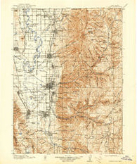 Logan Utah Historical topographic map, 1:125000 scale, 30 X 30 Minute, Year 1916