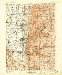 Logan Utah Historical topographic map, 1:125000 scale, 30 X 30 Minute, Year 1916