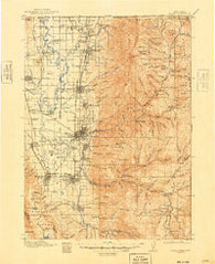 Logan Utah Historical topographic map, 1:125000 scale, 30 X 30 Minute, Year 1916