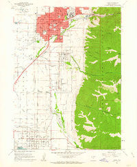 Logan Utah Historical topographic map, 1:24000 scale, 7.5 X 7.5 Minute, Year 1961