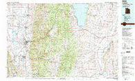 Logan Utah Historical topographic map, 1:100000 scale, 30 X 60 Minute, Year 1984