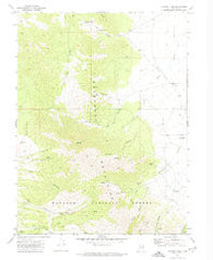 Lookout Pass Utah Historical topographic map, 1:24000 scale, 7.5 X 7.5 Minute, Year 1971