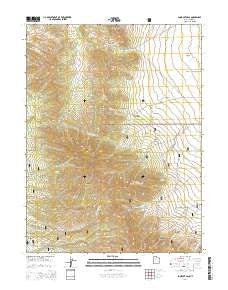 Lookout Pass Utah Current topographic map, 1:24000 scale, 7.5 X 7.5 Minute, Year 2014