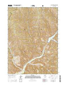 Lost Creek Dam Utah Current topographic map, 1:24000 scale, 7.5 X 7.5 Minute, Year 2014