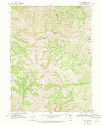 Lowe Peak Utah Historical topographic map, 1:24000 scale, 7.5 X 7.5 Minute, Year 1968