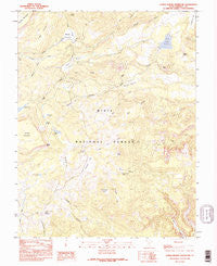 Lower Bowns Reservoir Utah Historical topographic map, 1:24000 scale, 7.5 X 7.5 Minute, Year 1985