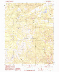 Lower Bowns Reservoir Utah Historical topographic map, 1:24000 scale, 7.5 X 7.5 Minute, Year 1985