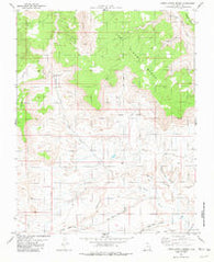 Lower Coyote Spring Utah Historical topographic map, 1:24000 scale, 7.5 X 7.5 Minute, Year 1981
