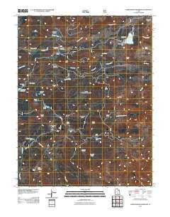 Lower Bowns Reservoir Utah Historical topographic map, 1:24000 scale, 7.5 X 7.5 Minute, Year 2011