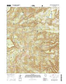Lower Bowns Reservoir Utah Current topographic map, 1:24000 scale, 7.5 X 7.5 Minute, Year 2014