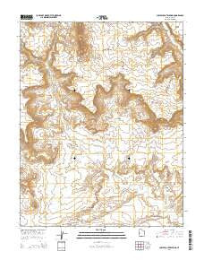 Lower Coyote Spring Utah Current topographic map, 1:24000 scale, 7.5 X 7.5 Minute, Year 2014