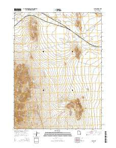 Lucin Utah Current topographic map, 1:24000 scale, 7.5 X 7.5 Minute, Year 2014