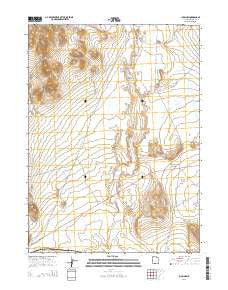 Lucin NW Utah Current topographic map, 1:24000 scale, 7.5 X 7.5 Minute, Year 2014
