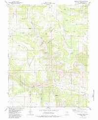 Mahogany Point Utah Historical topographic map, 1:24000 scale, 7.5 X 7.5 Minute, Year 1979