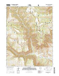 Mahogany Point Utah Current topographic map, 1:24000 scale, 7.5 X 7.5 Minute, Year 2014