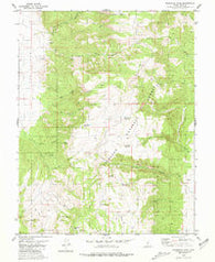Mahustan Peak Utah Historical topographic map, 1:24000 scale, 7.5 X 7.5 Minute, Year 1980
