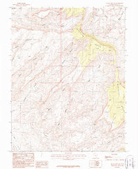 Mancos Mesa NE Utah Historical topographic map, 1:24000 scale, 7.5 X 7.5 Minute, Year 1987