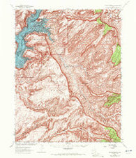 Mancos Mesa Utah Historical topographic map, 1:62500 scale, 15 X 15 Minute, Year 1952