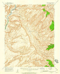 Mancos Mesa Utah Historical topographic map, 1:62500 scale, 15 X 15 Minute, Year 1952