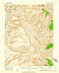 Mancos Mesa Utah Historical topographic map, 1:62500 scale, 15 X 15 Minute, Year 1952