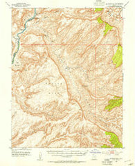 Mancos Mesa Utah Historical topographic map, 1:62500 scale, 15 X 15 Minute, Year 1952