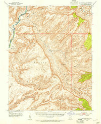 Mancos Mesa Utah Historical topographic map, 1:62500 scale, 15 X 15 Minute, Year 1952