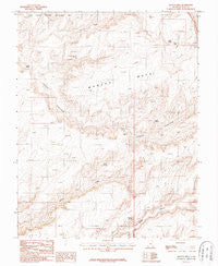 Mancos Mesa Utah Historical topographic map, 1:24000 scale, 7.5 X 7.5 Minute, Year 1987