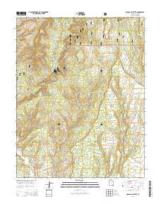 Mancos Jim Butte Utah Current topographic map, 1:24000 scale, 7.5 X 7.5 Minute, Year 2014