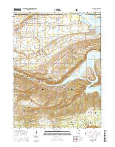Manila Utah Current topographic map, 1:24000 scale, 7.5 X 7.5 Minute, Year 2014