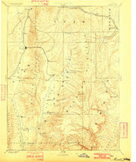 Manti Utah Historical topographic map, 1:250000 scale, 1 X 1 Degree, Year 1885