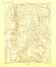 Manti Utah Historical topographic map, 1:250000 scale, 1 X 1 Degree, Year 1895