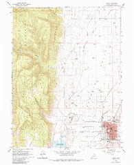 Manti Utah Historical topographic map, 1:24000 scale, 7.5 X 7.5 Minute, Year 1965