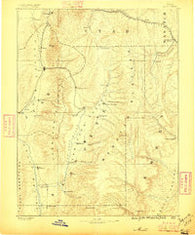 Manti Utah Historical topographic map, 1:250000 scale, 1 X 1 Degree, Year 1885
