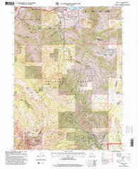 Mantua Utah Historical topographic map, 1:24000 scale, 7.5 X 7.5 Minute, Year 1998