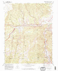 Marysvale Canyon Utah Historical topographic map, 1:24000 scale, 7.5 X 7.5 Minute, Year 1981