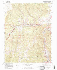 Marysvale Canyon Utah Historical topographic map, 1:24000 scale, 7.5 X 7.5 Minute, Year 1981