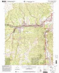 Marysvale Canyon Utah Historical topographic map, 1:24000 scale, 7.5 X 7.5 Minute, Year 2001