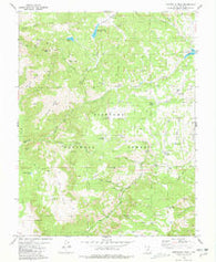 Marysvale Peak Utah Historical topographic map, 1:24000 scale, 7.5 X 7.5 Minute, Year 1981
