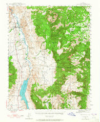 Marysvale Utah Historical topographic map, 1:62500 scale, 15 X 15 Minute, Year 1945