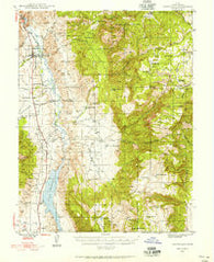 Marysvale Utah Historical topographic map, 1:62500 scale, 15 X 15 Minute, Year 1945