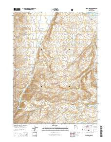 McKay Hollow Utah Current topographic map, 1:24000 scale, 7.5 X 7.5 Minute, Year 2014