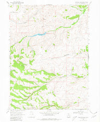 Meachum Ridge Utah Historical topographic map, 1:24000 scale, 7.5 X 7.5 Minute, Year 1968