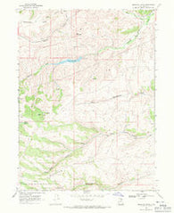 Meachum Ridge Utah Historical topographic map, 1:24000 scale, 7.5 X 7.5 Minute, Year 1968