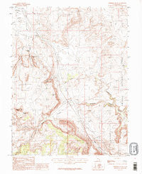 Merrimac Butte Utah Historical topographic map, 1:24000 scale, 7.5 X 7.5 Minute, Year 1985