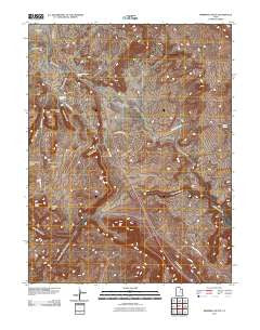 Merrimac Butte Utah Historical topographic map, 1:24000 scale, 7.5 X 7.5 Minute, Year 2011