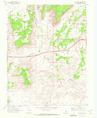 Mesa Butte Utah Historical topographic map, 1:24000 scale, 7.5 X 7.5 Minute, Year 1968