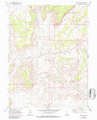 Mesa Butte Utah Historical topographic map, 1:24000 scale, 7.5 X 7.5 Minute, Year 1968