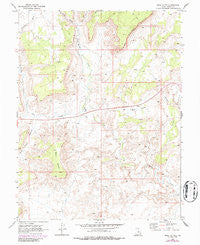 Mesa Butte Utah Historical topographic map, 1:24000 scale, 7.5 X 7.5 Minute, Year 1968