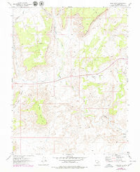 Mesa Butte Utah Historical topographic map, 1:24000 scale, 7.5 X 7.5 Minute, Year 1968