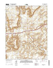 Mesa Butte Utah Current topographic map, 1:24000 scale, 7.5 X 7.5 Minute, Year 2014